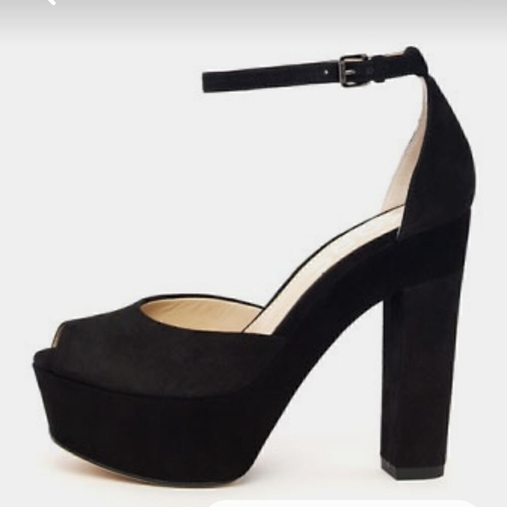 Kors Michael Kors Hannon Ankle Strap Platformblack Size 8.5